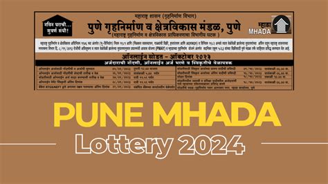 mhada lottery 2020 pune|MHADA Lottery Pune 2024 .